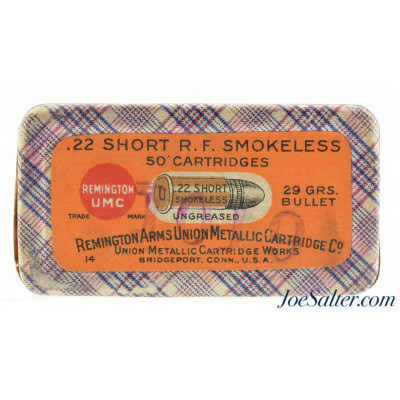 “Combined Logo” Series Rem-UMC 22 Short Fabric Box Ammo Sealed! 