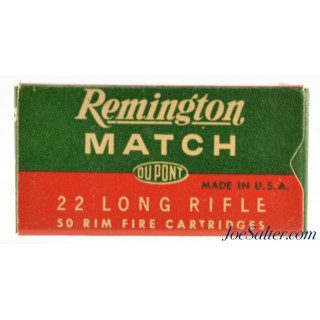  Excellent Full Box Remington Kleanbore MATCH Ammo 22 LR 1953 Issue Unique Bullet