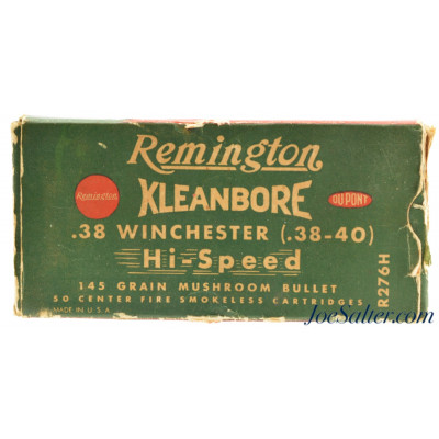  Remington Kleanbore 38 WCF (38-40) Hi-Speed “Mushroom” Bullet Partial Box Ammo