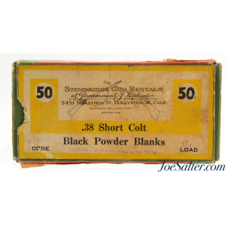 Stembridge Gun Rentals 38 Short Colt ½ Load Black Powder Blanks
