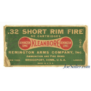 Full Box Remington UMC  “Dogbone” Kleanbore 32 Short Rim Fire Ammo 32 RF 