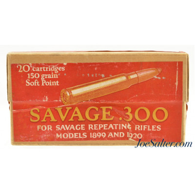 Sealed! 300 Savage Ammo Box Savage Corp Model 1899 & 1920