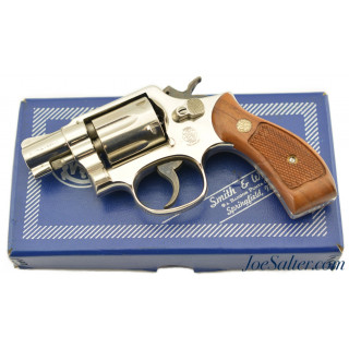  Excellent Boxed Smith & Wesson Model 10-7 M&P Nickel 38 Revolver 