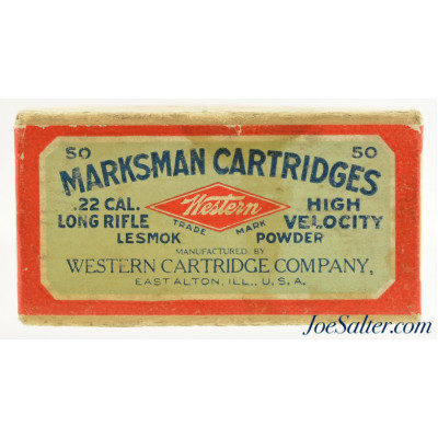 Western “Marksman” 22 LR Ammo Lesmok Diamond Logo Full Box