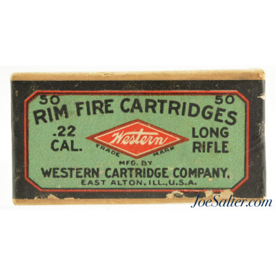  Sealed! Western Cartridge Co. 22 LR First Diamond Logo Issues 1910 