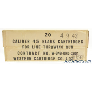 Sealed Box! Western Cartridge Co. 45-70 Blanks for Line Throwing Gun Ammo