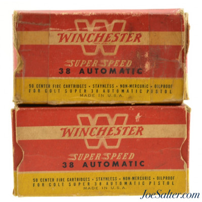 Vintage Winchester Super-Speed 38 Automatic Cartridges 90rnds