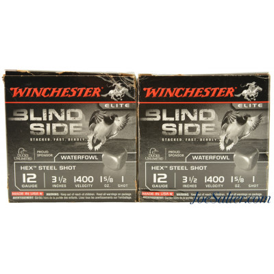 WINCHESTER Blind Side 12ga. 3 ½" STEEL 1 5/8 oz. #1 (50)