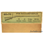 Rare 1890's Picture Box Winchester 40-70 Ballard Rifle Ammo Full Paper