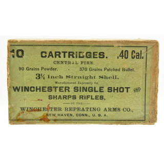 Scarce Winchester 40-90 Single Shot Sharps Ammo Full Box
