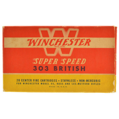 Winchester Super Speed 303 British Ammo 215 Grain SP 