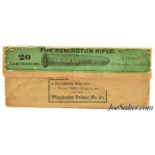 Scarce Winchester 44-60 Ammunition Full Box 1880's