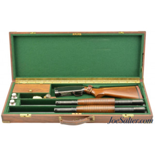 Excellent Winchester Model 12 Shotgun Factory 2 Barrel Set w/ Custom Case