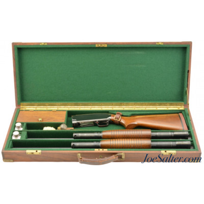 Excellent Winchester Model 12 Shotgun Factory 2 Barrel Set w/ Custom Case