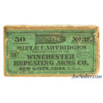 Circa 1890 Winchester 38 Short Rim Fire Black Powder Ammo Full Box 50 Rds