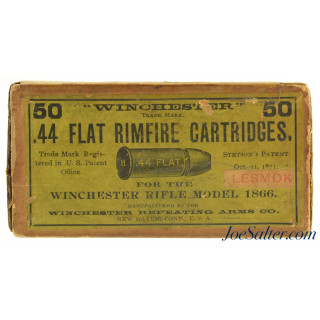  Very Scarce Winchester 44 Flat Ammo Model 1866 Rifle “Lesmok” Overlabel