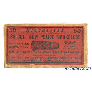 Winchester 38 Colt New Police Smokeless Ammo Partial Box 30 Rds 