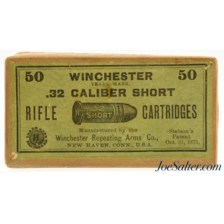 Excellent Full Winchester 32 Short Rim Fire Black Powder Ammo 