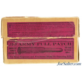 Purple Label Winchester 30 Army Full Patch Ammo 30-40 Krag Model 95