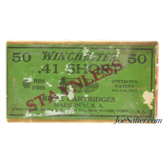  Partial Box 1920's Winchester 41 Short Rim Fire Staynless Ammunition 40 Rounds