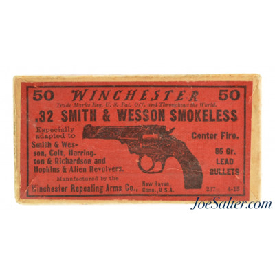 Excellent Sealed! Winchester 32 S&W “Picture” Box Colt, S&W, H&R, H&A Call Out