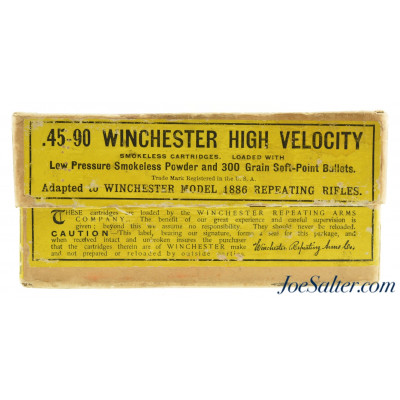 Partial Box Winchester 45-90 High Velocity Smokeless Ammo Model 1886