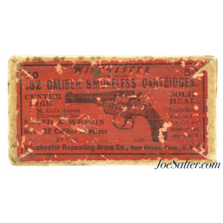 Winchester 32 S&W Ammo “Picture Box” Full 2-12 Date Code W/Insert