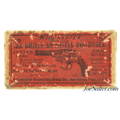 Winchester 32 S&W Ammo “Picture Box” Full 2-12 Date Code W/Insert