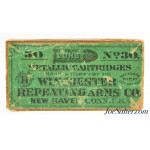  Rare Sealed! Winchester 30 Long RF Black Powder Ammo Over-label Side 