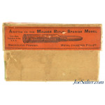Winchester 7mm Spanish Mauser Soft Pt Ammo Smokelss Metal Jacket Circa 1907