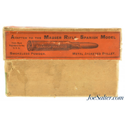Winchester 7mm Spanish Mauser Soft Pt Ammo Smokelss Metal Jacket Circa 1907