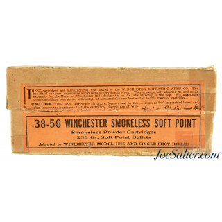  Winchester 38-56 WCF Smokeless Ammo Full Box Soft Point Model 1886