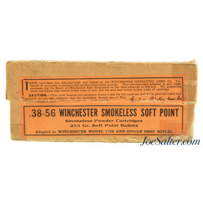  Winchester 38-56 WCF Smokeless Ammo Full Box Soft Point Model 1886