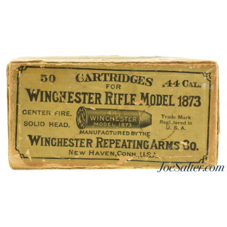 Early 20th Century Winchester 44 WCF 1873 Rifle “Picture” Ammo Box