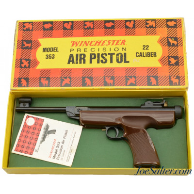  Winchester Model 353 Precision 22 Cal Air Pistol Made in West Germany 1970's