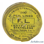 Full & Sealed! Winchester No. 11 Percussion Caps J. Goldmark's Foil Lined 