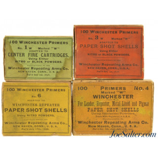 Vintage Winchester Primers For Paper Shot Shells No. 1,3,4,6 