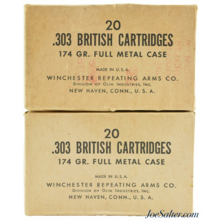 Winchester .303 British Cartridges 174gr. FMJ 40 Rnds