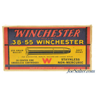 Very Nice Colorful “1939” Box Winchester 38-55 Ammunition 