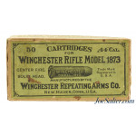  Early 20th Century 44 WCF Winchester 1873 Rifle “Picture” Full Box Ammunition