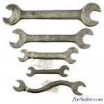 Set of 5 Antique Winchester Open End Wrenches