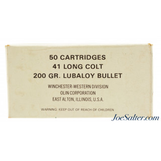  Winchester-Western 41 Long Colt Ammo Full Box 200 Grain Lubaloy