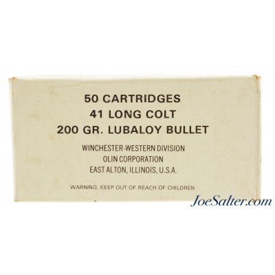  Winchester-Western 41 Long Colt Ammo Full Box 200 Grain Lubaloy
