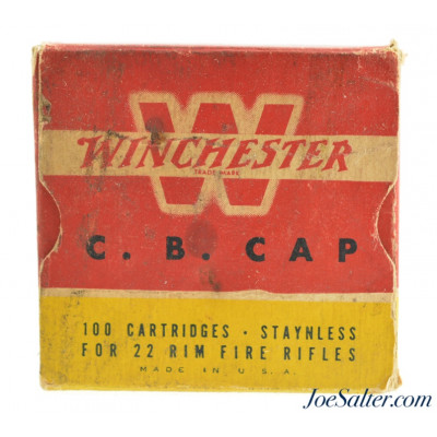 Full Box Winchester 22 Caliber C.B. Caps Ammo 100 Rounds