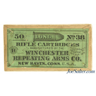 Excellent Sealed! Winchester 38 Long Rim Fire Black Powder Rifle Ammo Model 1885 