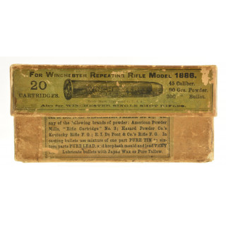 Turn of the Century Box Winchester 45-90 Ammo Model 1886 20 Rounds