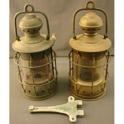 Pair of Ship's Copper Lamps