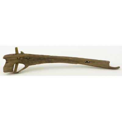 Rare Antique Chinese Crossbow Tiller & Lock 300-100 BC