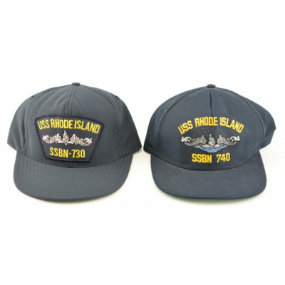 USS Rhode Island SSBN-730 & SSBN-740 Two Original Hats