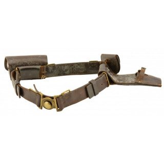 Very Nice 19th Century Infantry Waist Belt and Accoutrements